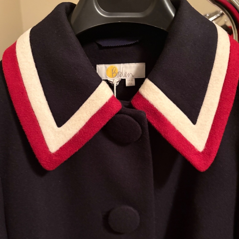 Boden Navy Blue Coat - Picture 8 of 11